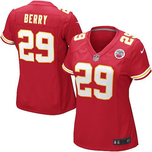 Women's Game Eric Berry Nike Jersey Red Home - #29 NFL Kansas City Chiefs